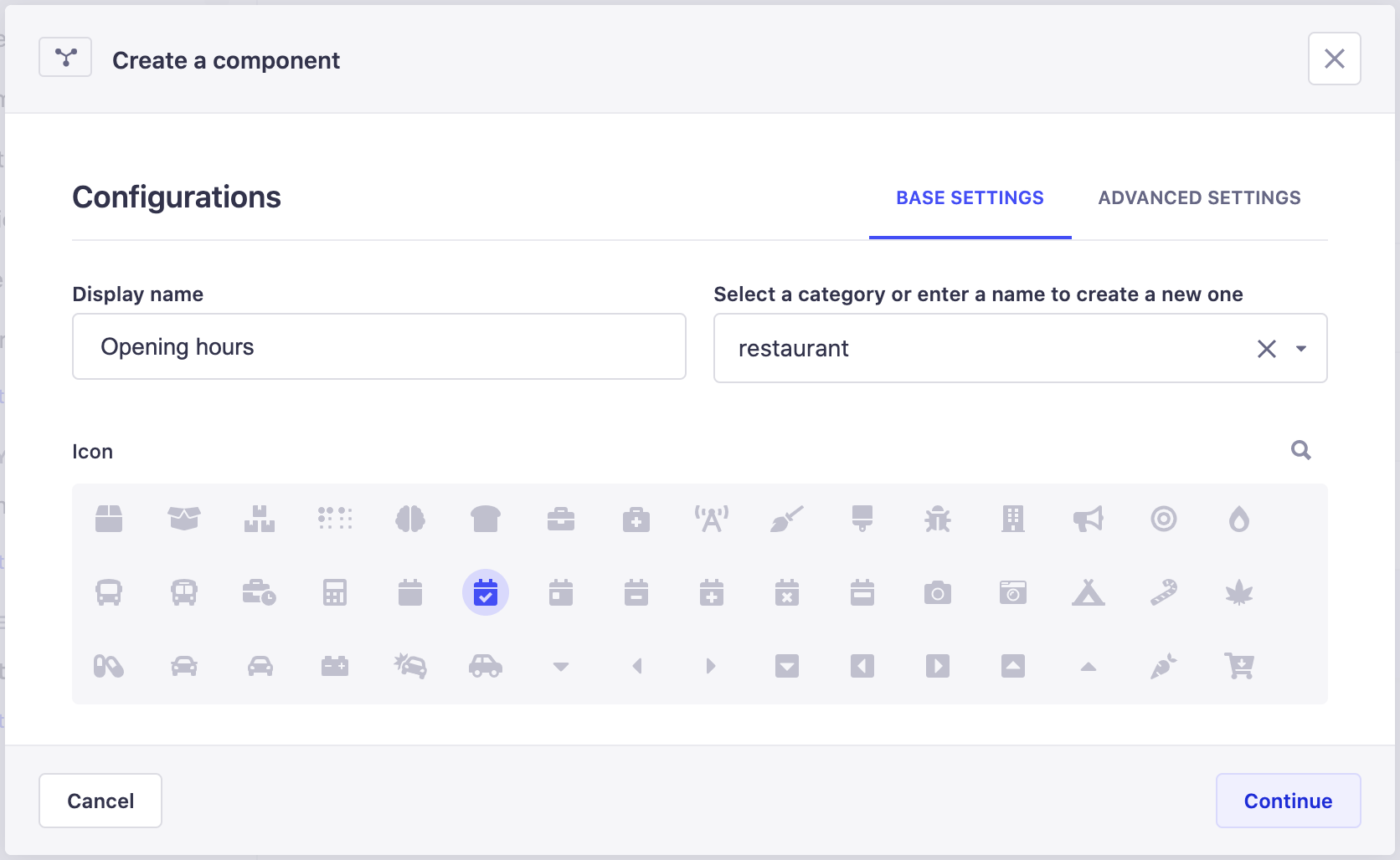 Component creation